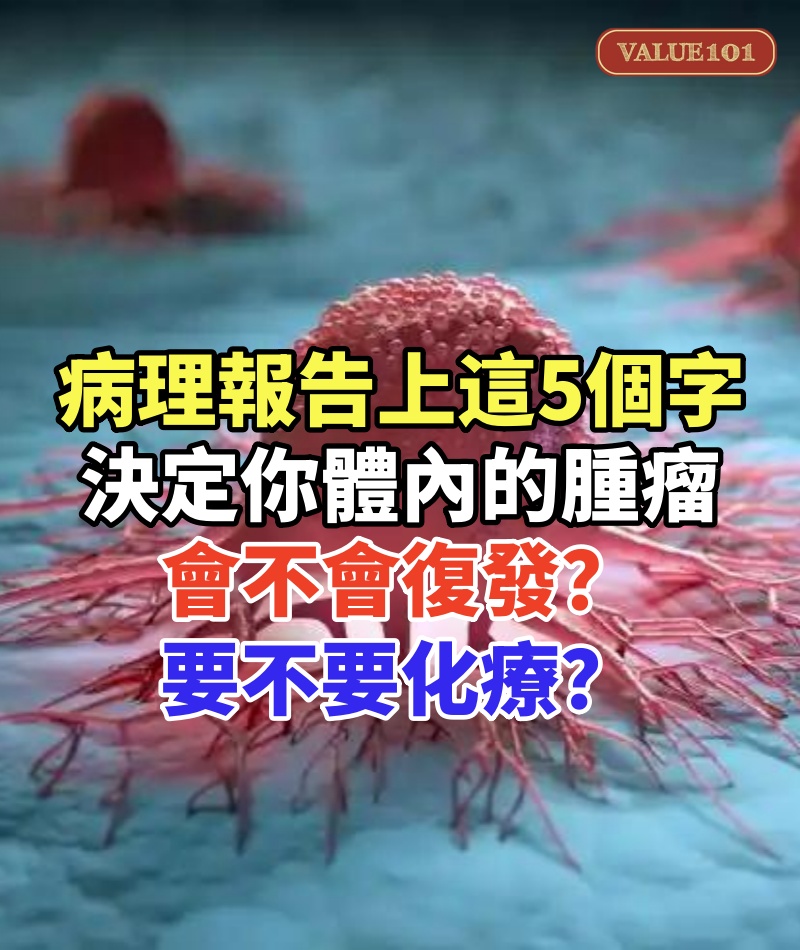 病理報告上的這5個字，決定你體內的腫瘤會不會復發、要不要化療