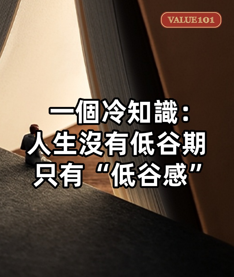 一個冷知識:人生沒有低谷期,只有“低谷感”
