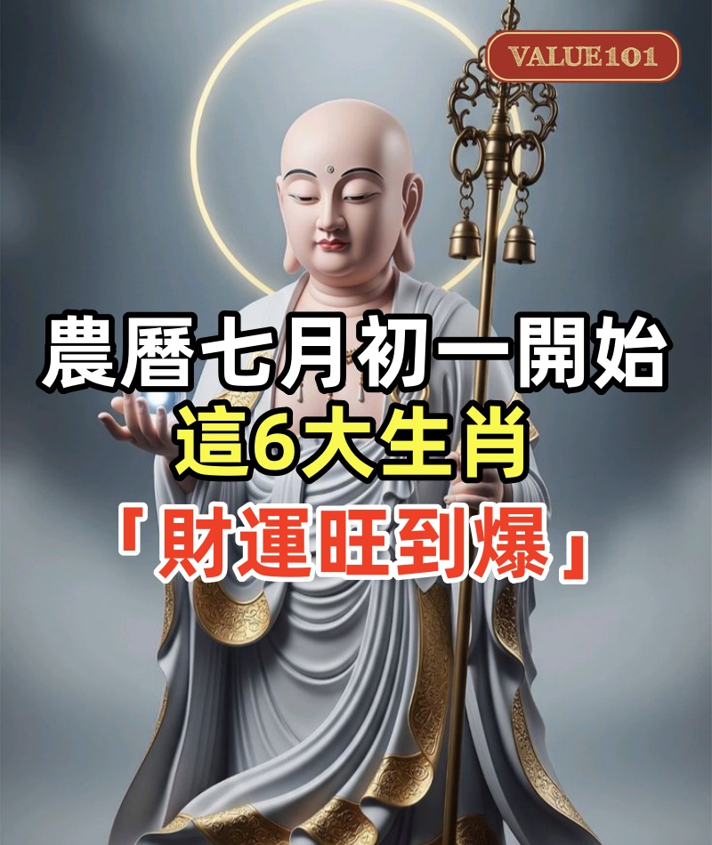 別不信!農曆七月初一開始,這6大生肖「財運旺到爆」一整年都無災禍!!